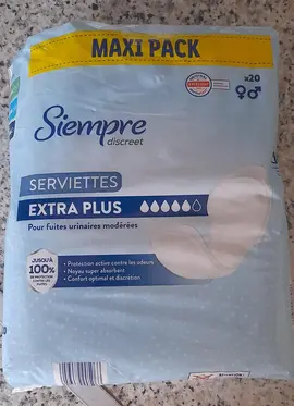serviette urinaire