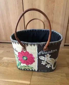 Panier osier de La Réunion