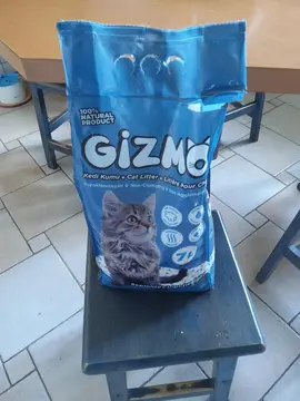 sac de litière entamé