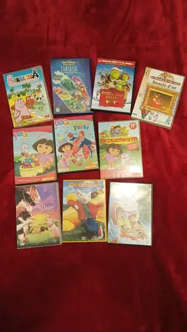 LOT DE DVD POUR ENFANTS : BARBAPAPA, DORA, STUART LITTLE, etc