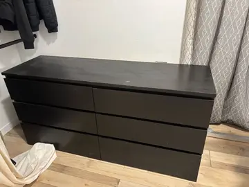 commode malm IKEA noire