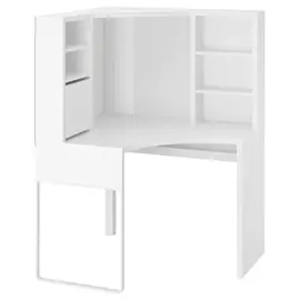 bureau angle micke ikea blanc