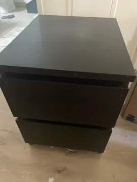 Table de chevet noir IKEA