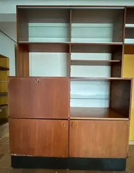meuble living scandinave en teck seventies années 70