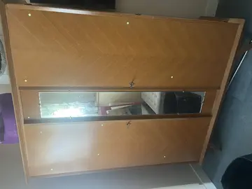 armoire 2 portes et miroir