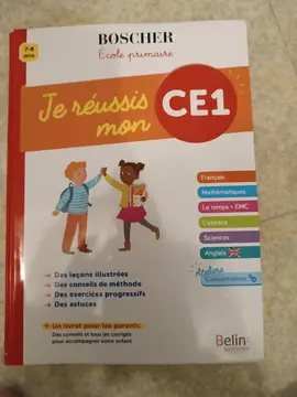 je réussis mon CE1 boscher