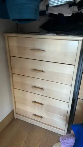 Commode 5 tiroirs bois