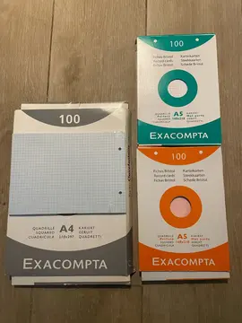 Lot fiches bristol exacompta