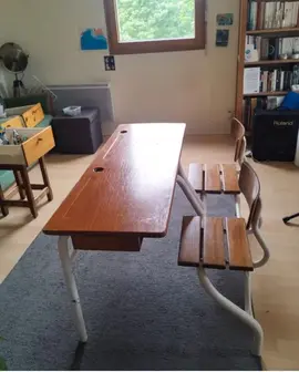 bureau double écolier