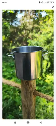 Pot inox diamètre 10 cm