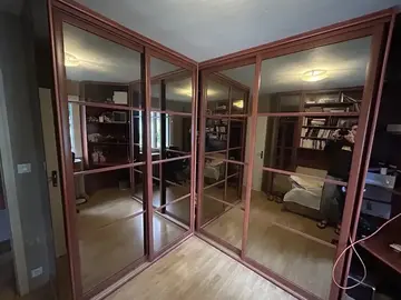 meuble (sur mesure), placard, étagères, miroir, Bruz, démonté