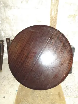 table ronde en bois avec rallonges