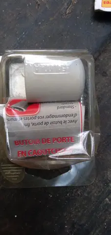 neuf butoir porte caoutchouc gris hauteur 3.5 cm diamètre 3 cm