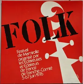 Disque vinyle 33 tours "Folk"