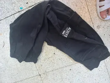 pantalon noir en coton 13 ans