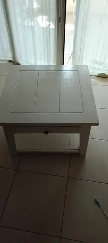 table basse blanche