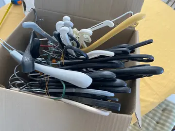 carton d’une trentaine de cintres