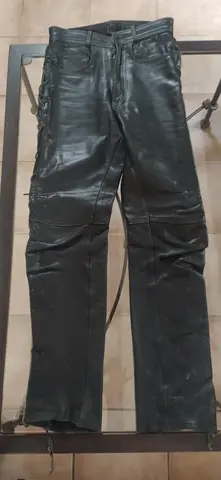 Pantalon moto femme en cuir