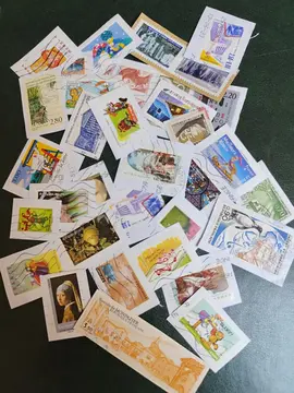 lot unique 35 timbres Français du 22/06