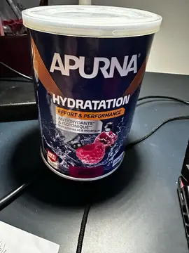 Boisson pour le sport Apurna hydratation fruits rouges
