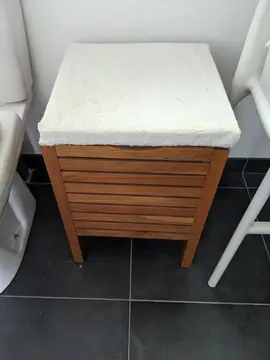 tabouret de rangement salle de bain