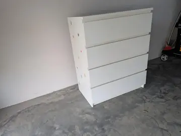 commode 4 tiroir blanche