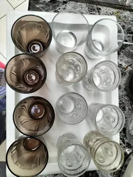 lot de verres à thé à eau et à verrine