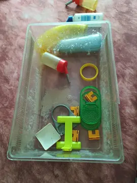 cage rongeur avec accessoires