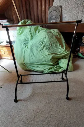 portant pour vêtements