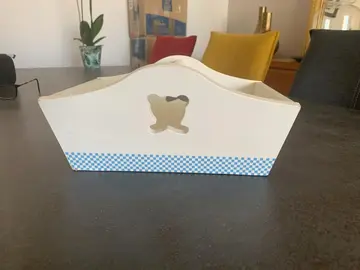 boite de rangement (coton, brosse, produit) pour bébé