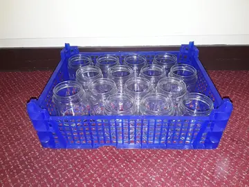 lot de 15 petits bocaux sans couvercle