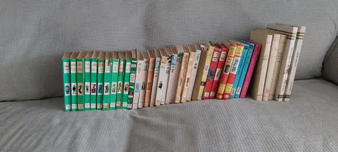 Lot livres jeunesse bibliothèque rose , verte et rouge