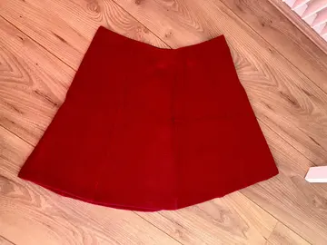 jupe midi bordeaux femme