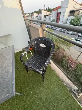 chaise en rotin à repeindre