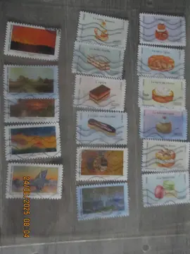 12 timbres "Patisserie" / 7 timbres "oeuvre d'art"