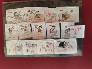 série timbres France 2009 sourires