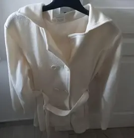 manteau blanc pour femme taille 38/40 laver