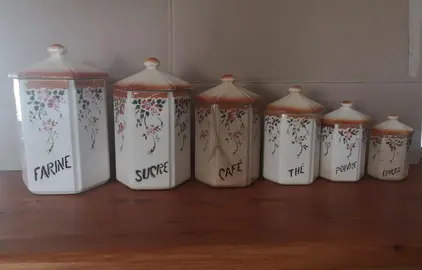 Série de 6 pots
