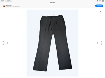 Pantalon homme noir
