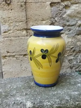 Vase décoration olives