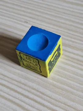 Craie de billard bleue