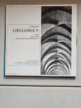 Disque vinyle "Chant grégorien : Les saluts du Saint-sacrement"