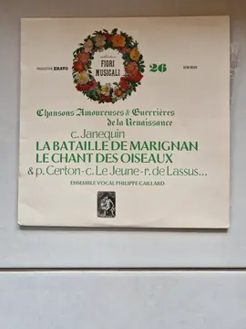 Disque vinyle "Chansons amoureuses & guerrières de la Renaissance" bis