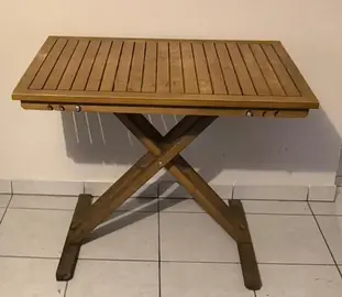 table en bois, pliabe