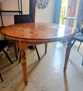 table ronde avec rallonge