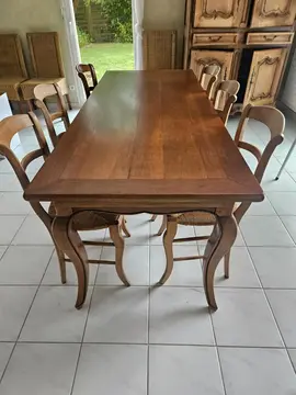 table en bois massif