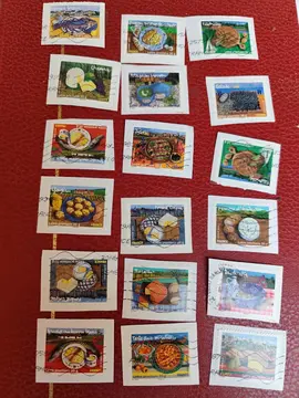 18 divers timbres..saveurs de nos régions