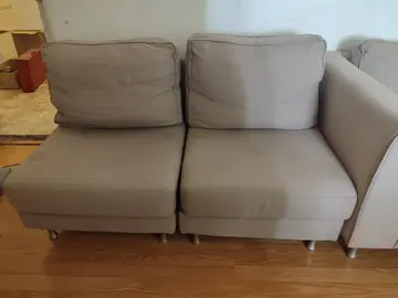 canapé + 2 fauteuils amovibles
