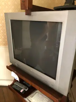 donne télévision en état de marche