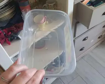 Boîte en plastique de conservation sans couvercle